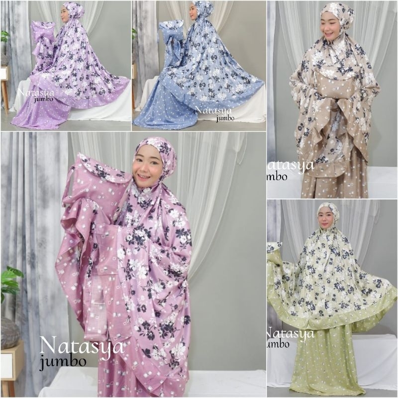 Mukena Jumbo Rayon Adem / Mukena Dewasa Katun Motif Murah Elegan