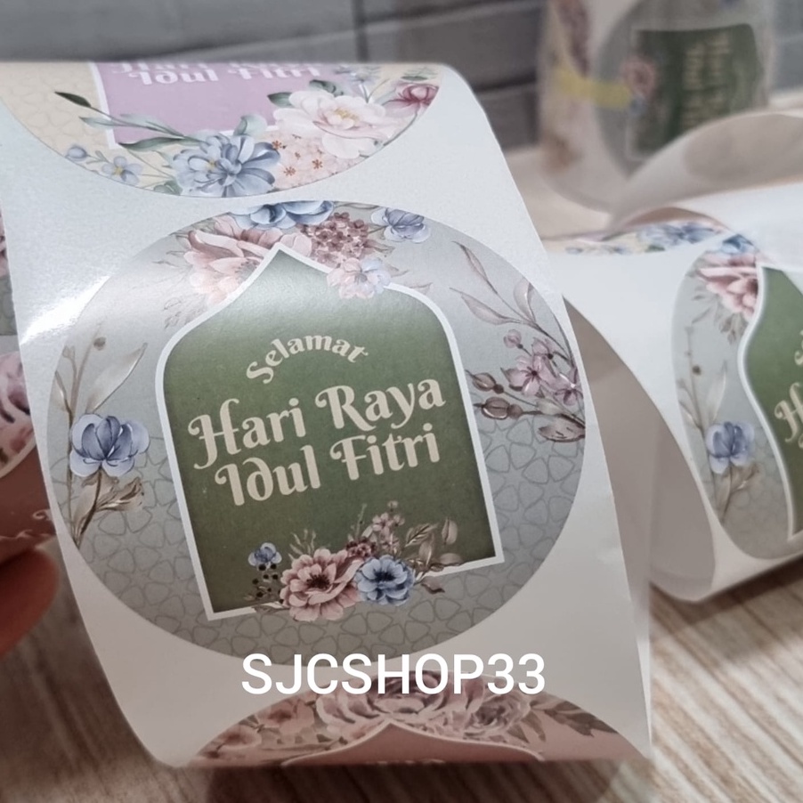 

modelTipe IFV584 Ukuran 7 cm Label sticker idul fitri toplesidul fitriramadan 1 roll isi 3 pcs