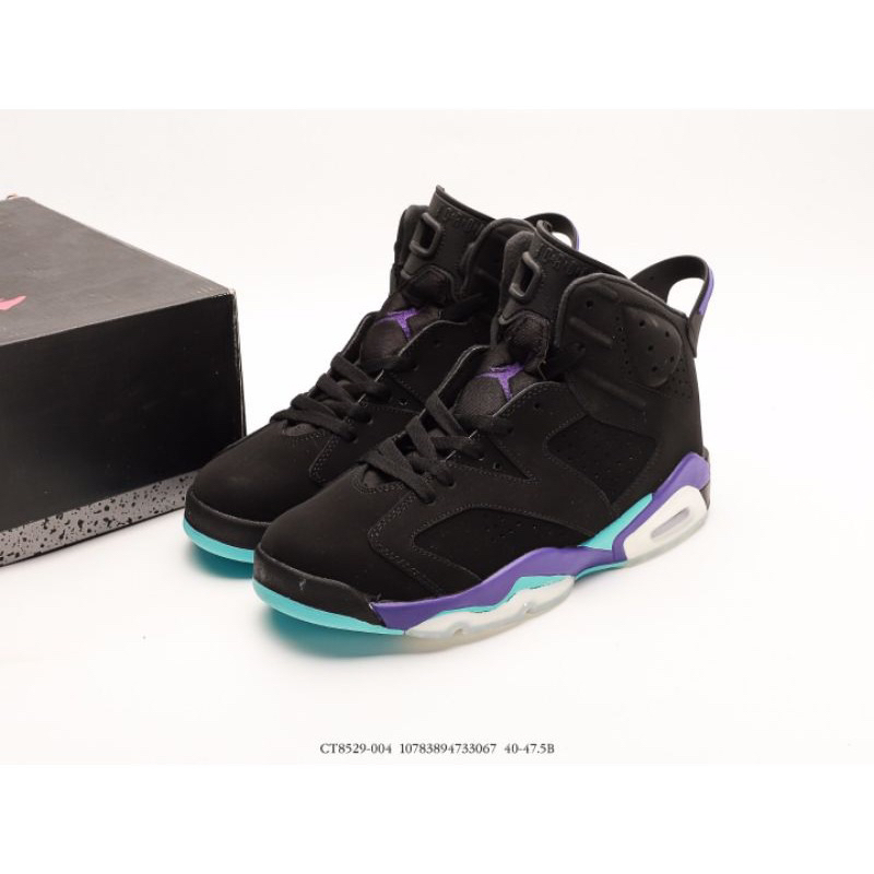 Nike Air Jordan 6 Retro Aqua Black Purple BNIB 100% Authentic
