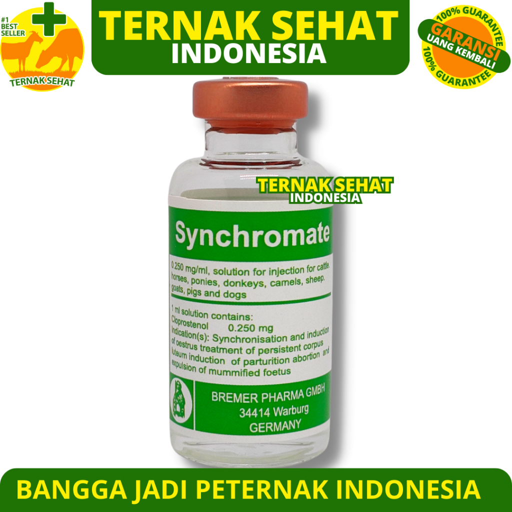 SYNCHROMATE 20ML - Hormon PGF2 untuk Sinkronisasi Estrus & Mengatasi Gangguan Reproduksi Hewan Like 