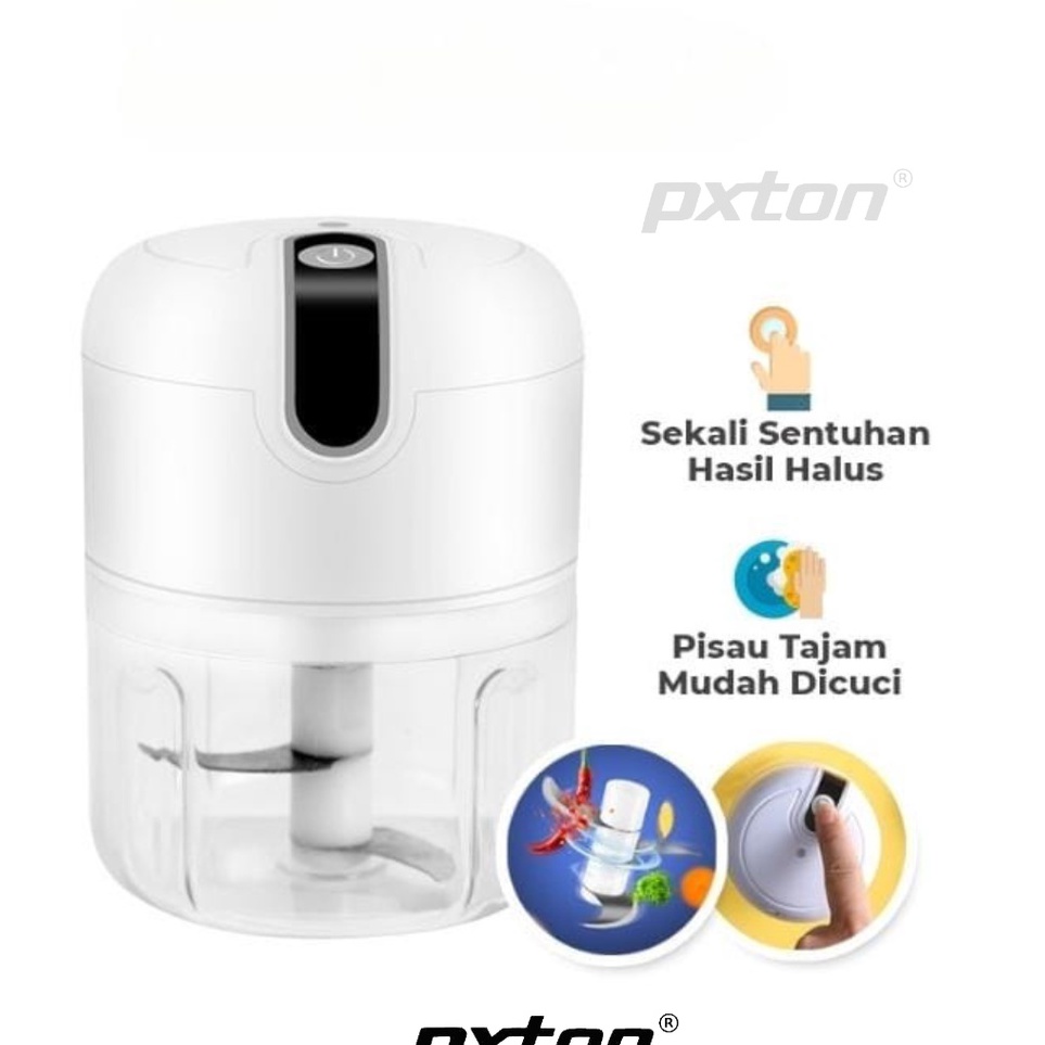 el PXTON  Portable Blender Gilingan Mini Bumbu dan Daging dengan USB  USB Mini Chopper Blender Bumbu