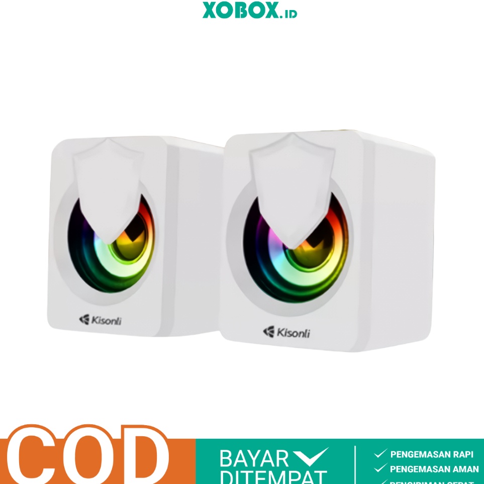 SDM Speaker Aktif Jack Aux 35mm Speaker Komputer Laptop PC L13 PUTIH XOBOX  Y