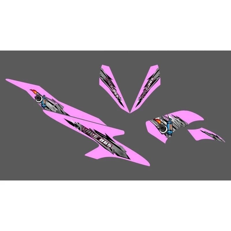 STRIPING STICKER AEROX OLD CONNECTED NVX 155 TRANSPARAN LIVERY DIESEL ART