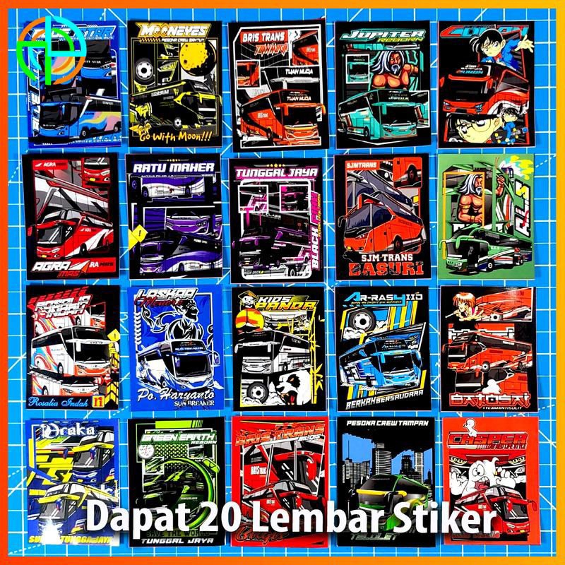 STIKER BUS MANIA VIRAL ISI 27 MURAH - STIKER BUS BASURI - STIKER BUS MANIA TELOLET