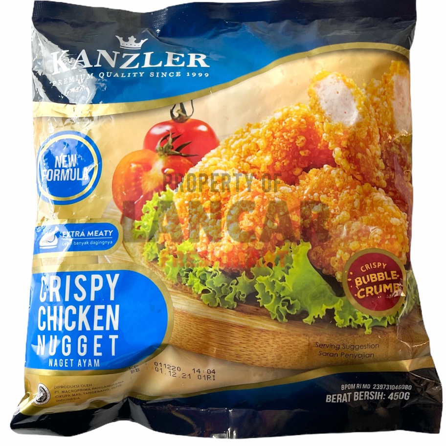 

MODEL JZC12 KANZLER CRISPY CHICKEN NUGGET 45GR