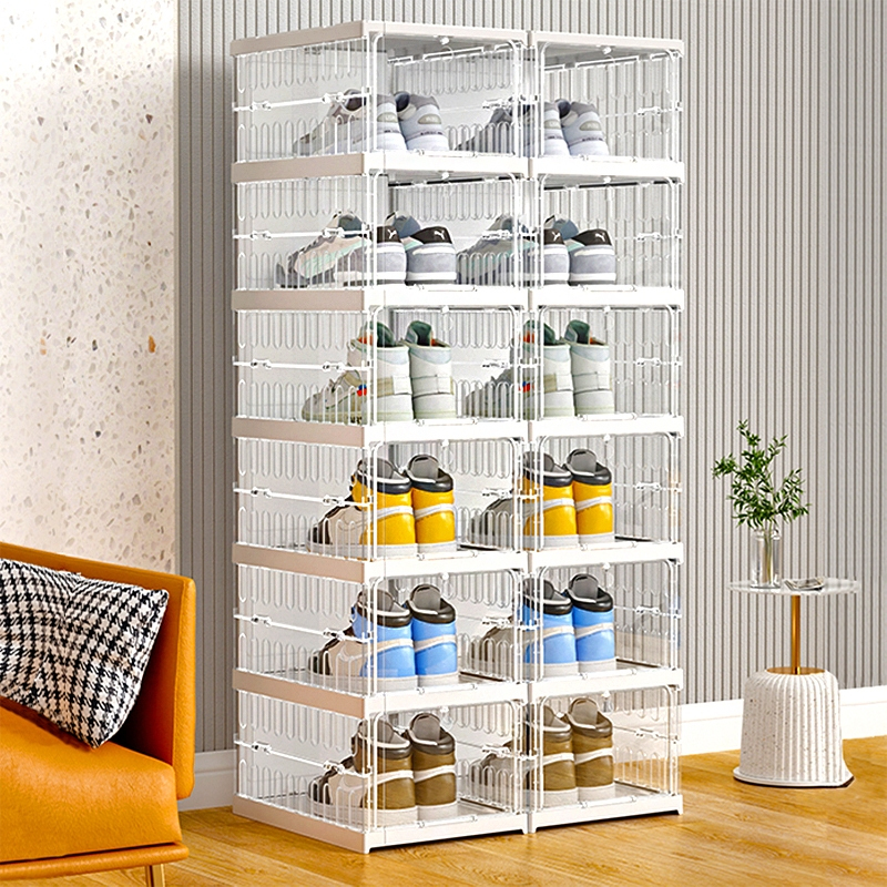 Rak Sepatu Plastik Rak Sepatu Susun Kotak Rak Sepatu Susun Tertutup Kotak Sepatu