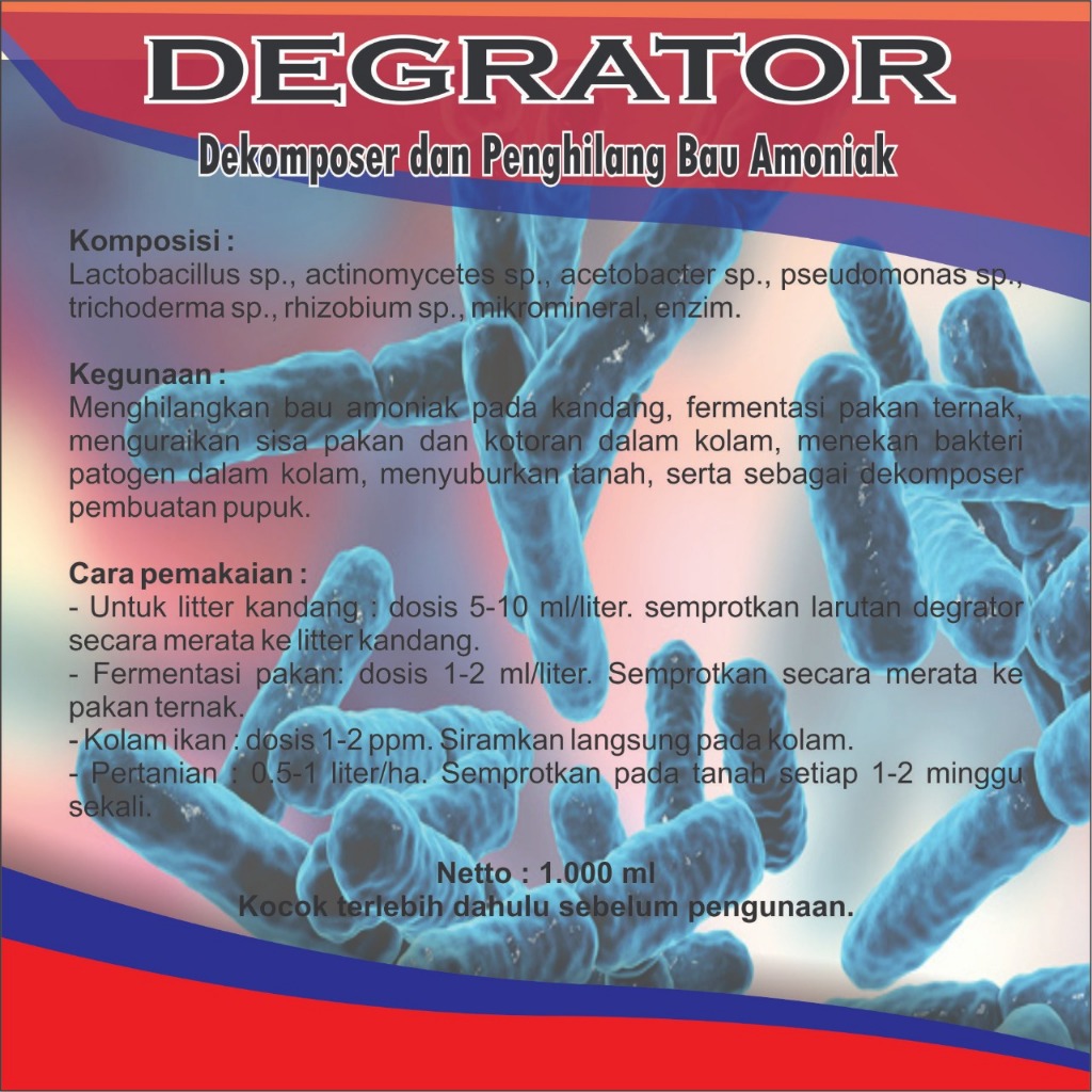 DEGRATOR - Dekomposer dan Penghilang Bau Amoniak