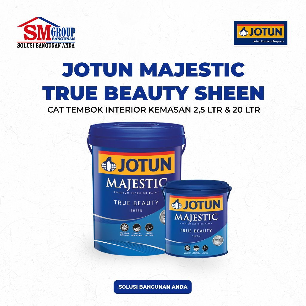 Cat JOTUN Majestic True Beauty Sheen | Cat MTB Sheen Interior Premium 20 Ltr