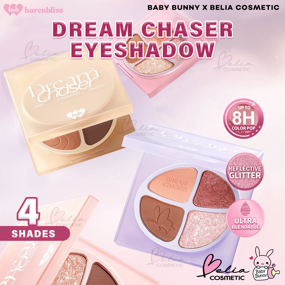 ❤ BELIA ❤ Barenbliss BNB Dream Chaser Quad Eyeshadow Palette | Honey Lake | Coral Cloud | Dreamer Du
