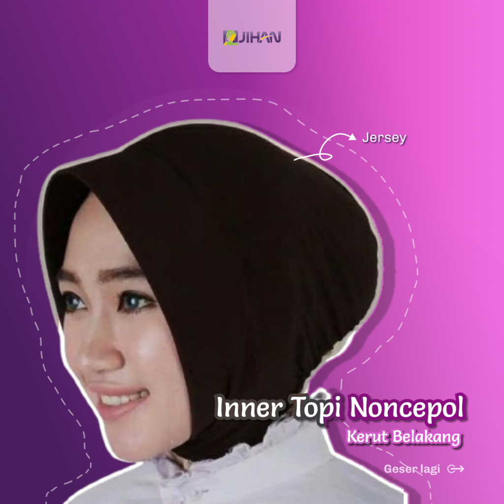 Ciput Topi Dalaman Jilbab / Inner Topi Tanpa Cemol