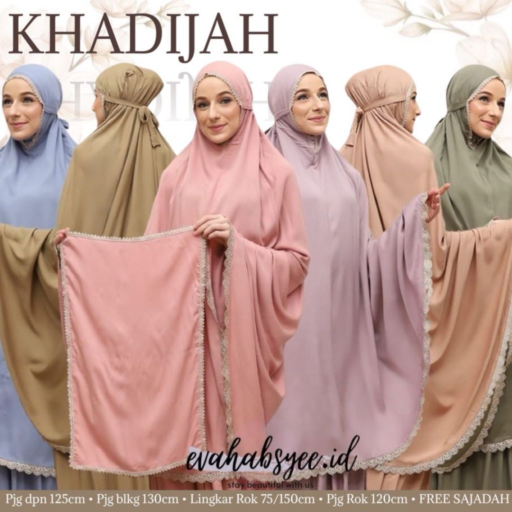 Mukena Khadijah series Warna Exclusive