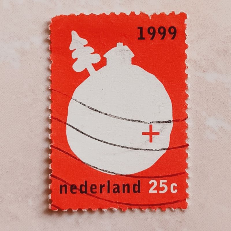 

(AA) Perangko Belanda 1999 The Quarter 25c Used