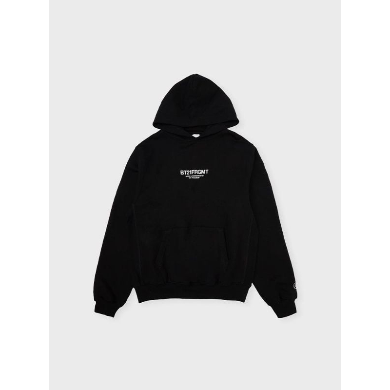 [PO] BT21 X FRAGMENT LOGO HOODIE SWEATSHIRT BLACK / BT21 FRAGMENT HOODIE
