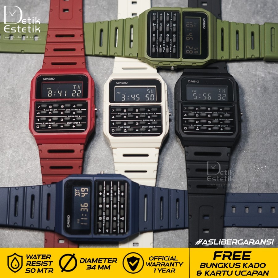Jam Casio Kalkulator CA-53-F Original Unisex
