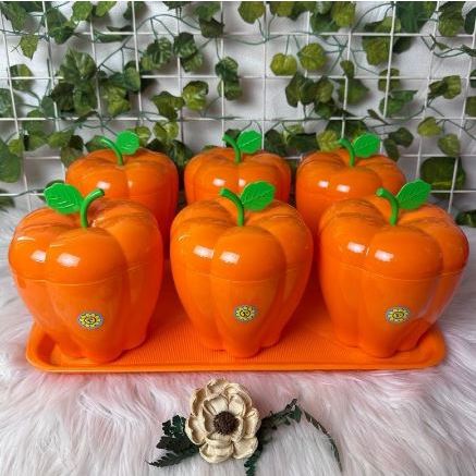 Nampan Unik Ukuran L 6 Toples Plus Nampan / Toples Lebaran Satu Set Unik Bagus