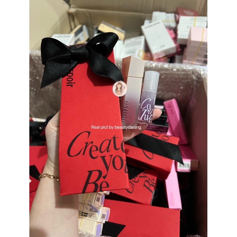 CLEARANCE SALE ESPOIR COUTURE LIP TINT BLUR VELVET SET WITH GLOSS