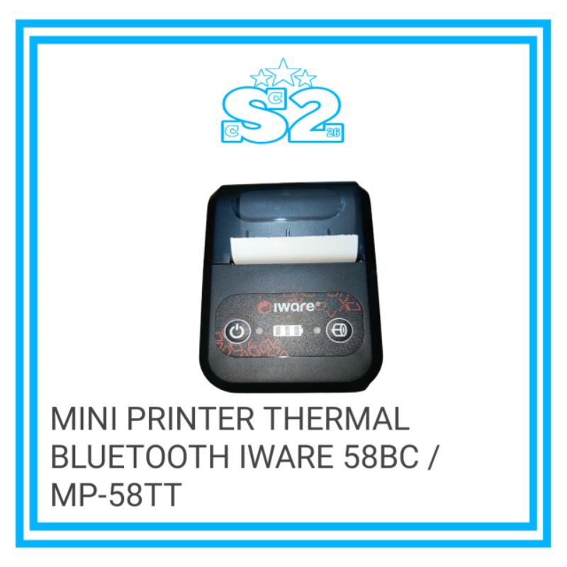 MINI PRINTER THERMAL BLUETOOTH IWARE 58BC / MP-58TT
