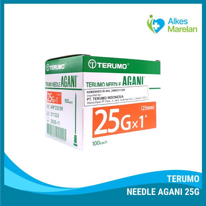 TERUMO - Needle Terumo 25 G Agani / Needle  25G / Jarum 25G