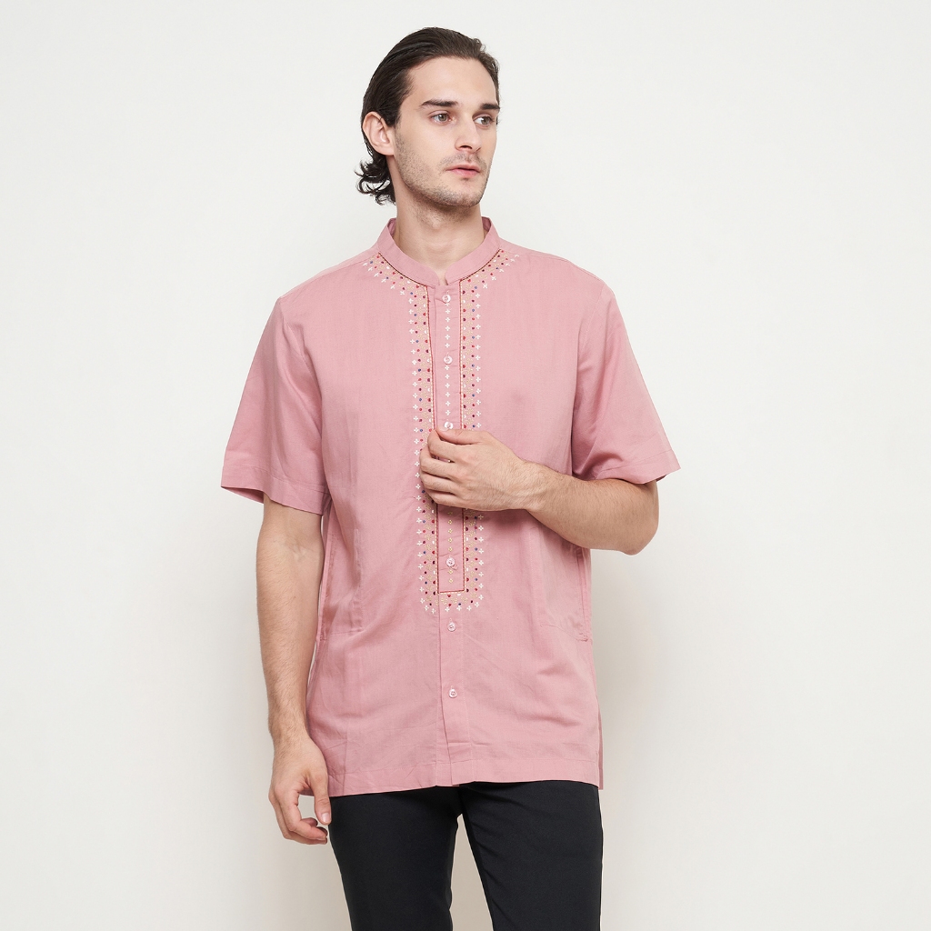 Baju Koko Preview By Itang Yunasz / Baju Koko Bordir Pria / Baju Koko Terbaru/ Koko Lengan Pendek / 