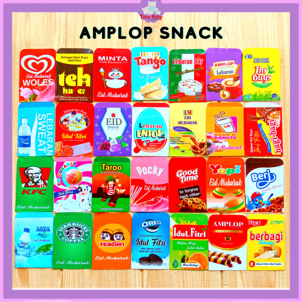 

Amplop Lebaran Idul Fitri 1 Pak Isi 10 Lembar Motif Snack