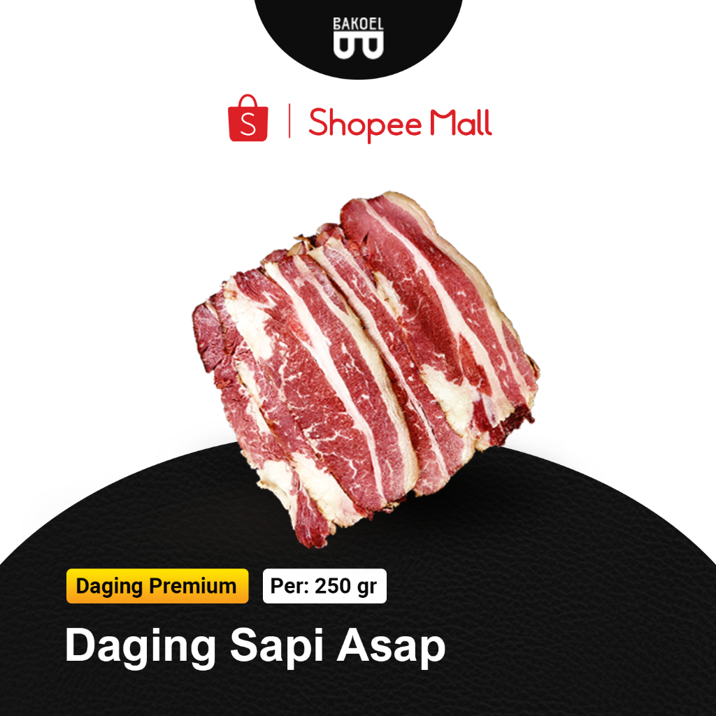 

Smoked Beef Bacon PREMIUM HALAL | Daging Sapi Asap - 250 gr