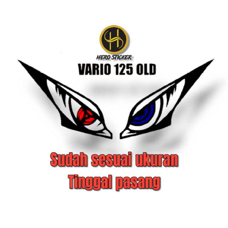 stiker lampu mata vario old 125 2013/ sticker lampu mata vario old/lama 125cc 2013
