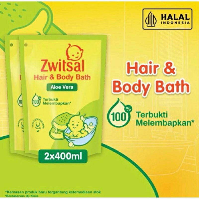 Zwitsal - Baby Bath Hair & Body 400ml | Sabun+Shampoo