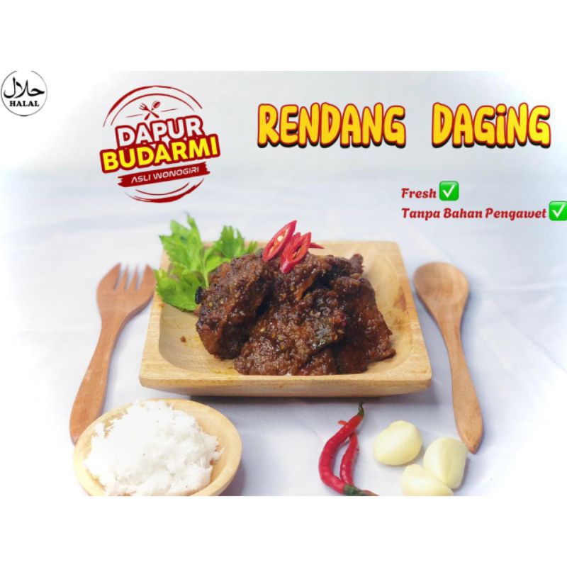 

Rendang Daging Sapi 300gr - Dapur Bu Darmi