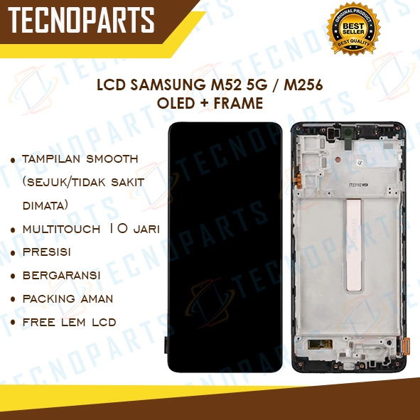 LCD SAMSUNG M52 5G / M526 / M53 5G OLED + FRAME ORIGINAL BERGARANSI FREE PACKING
