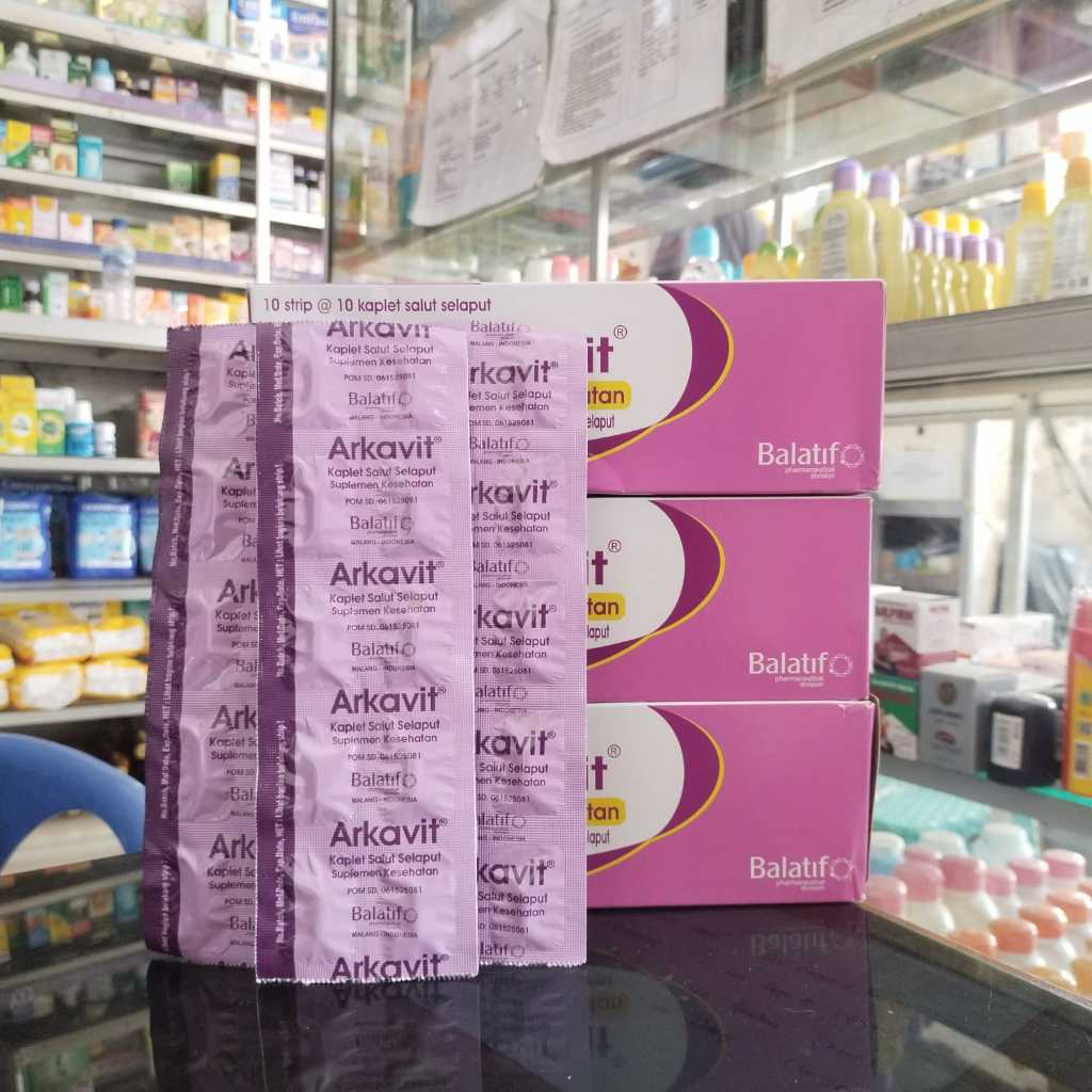 ARKAVIT 1 STRIP @10 KAPLET arkavit suplemen kesehatan arkafit