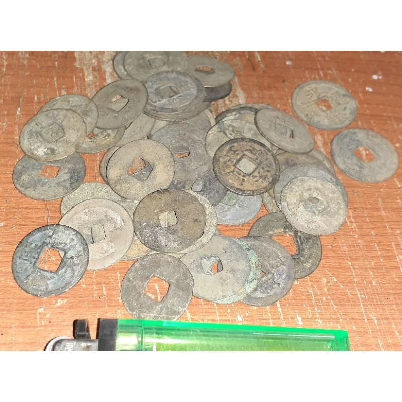 1 biji koin gobog temuan Sungai u koleksi asli kuno