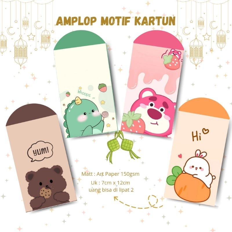 

Amplop Lebaran Kartun Lucu 2024// Amplop Thr Murah // Amplop Lebaran // Amplop Uang Thr