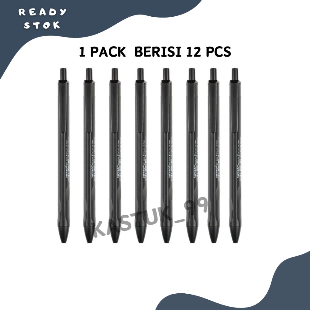 

PULPEN / BOLPOIN / BALL PEN BP-338 VOCUS BLACK (PACK )