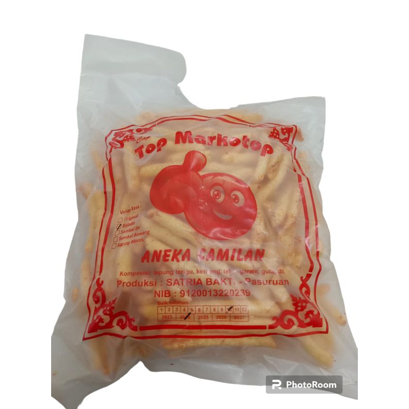 

CAMILAN TOP MARKOTOP STIK KENTANG BESAR BALADO BERAT KURLEB 180GR