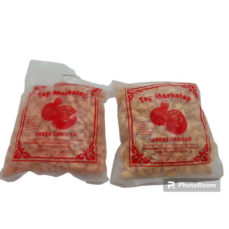 

CAMILAN TOP MARKOTOP MAKRONI KENTANG VARIAN BALADO DAN JAGUNG MANIS BERAT KURLEB 230GR