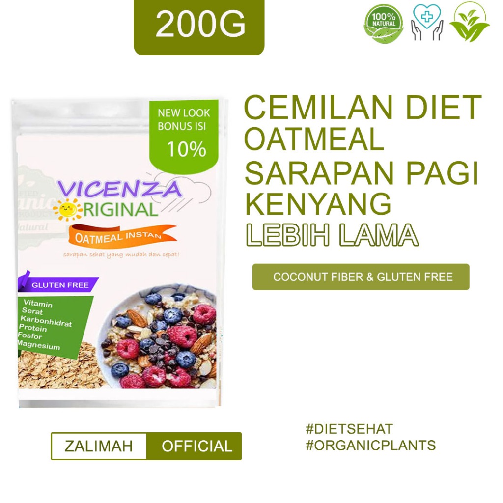 

Oatmeal Pelangsing Badan Penurun Berat Badan Sereal Diet Makanan Diet Rendah Kalori Cemilan Sehat Laoats