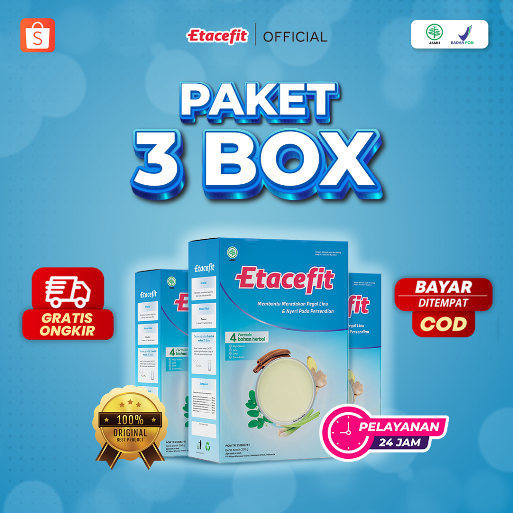 

(3 BOX) Etacefit Susu Etawa Premium Untuk Kesehatan Sendi dan Tulang Serta Asam Urat
