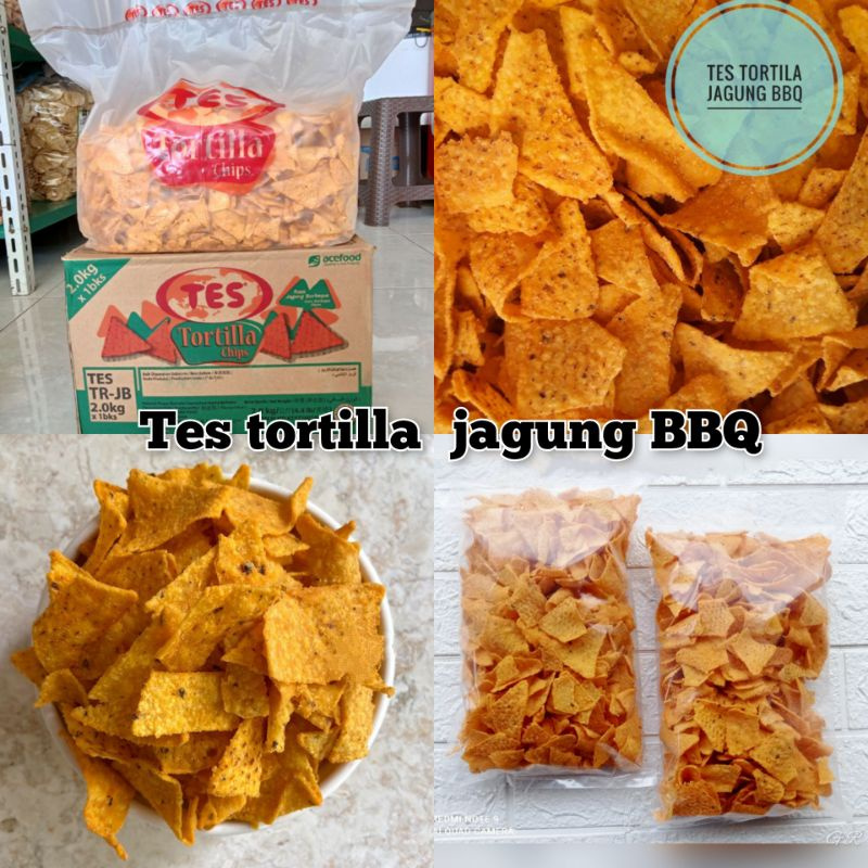 

400 GRAM TORTILLA BBQ / BALADO TES (CEMILAN GROSIR SNACK KILOAN) TORTILA