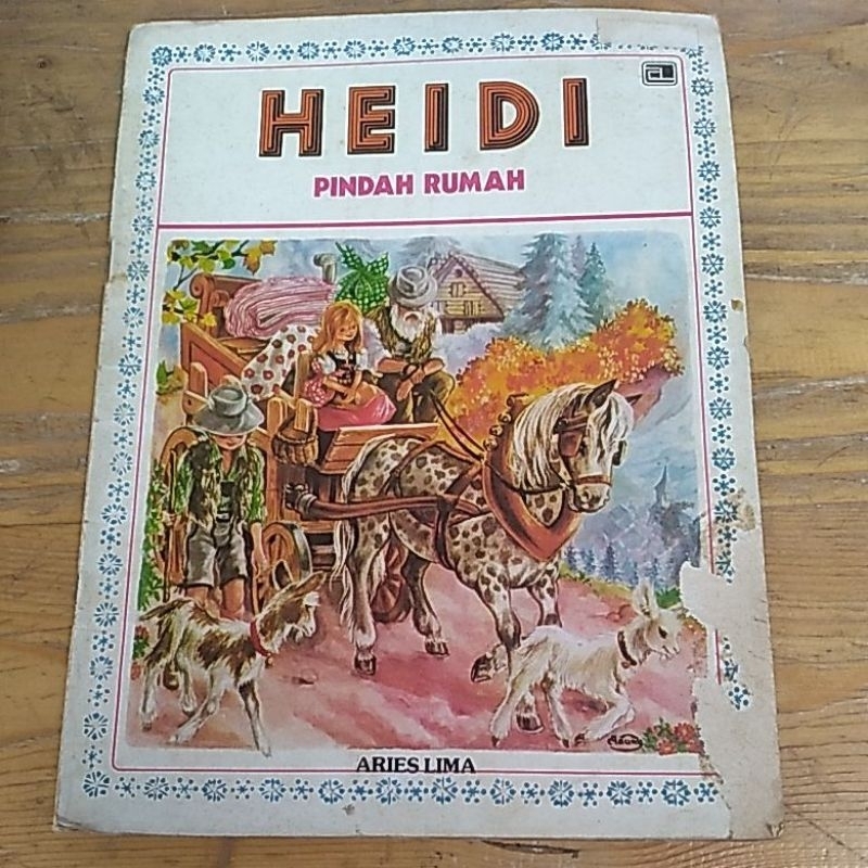 buku cergam cerita bergambar heidi pindah rumah aries lima original