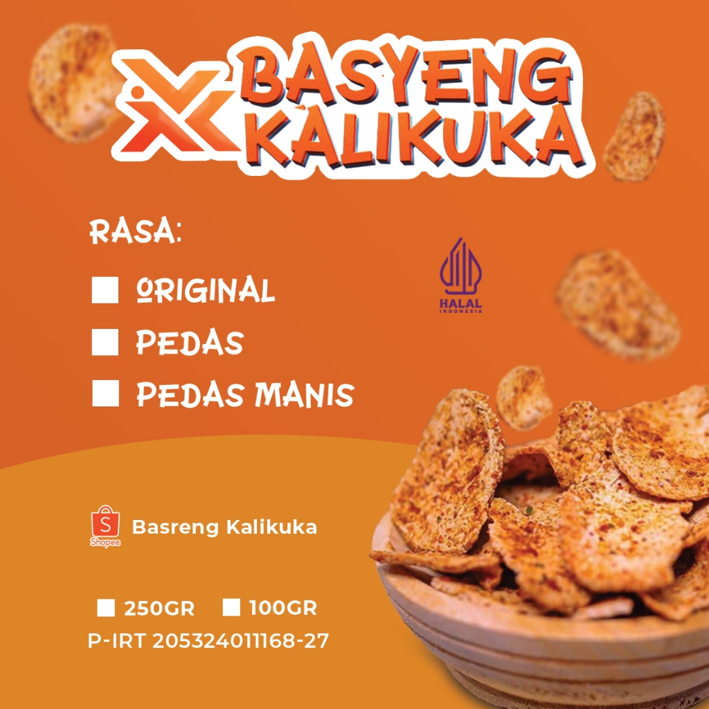 

Basreng Pedas Daun Jeruk Pedas Manis dan Original 100gr