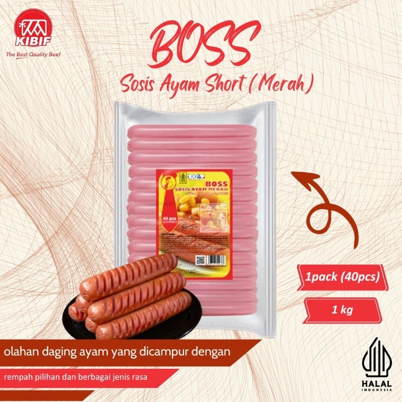 

BOSS Sosis Ayam Short Merah 1000 Gr