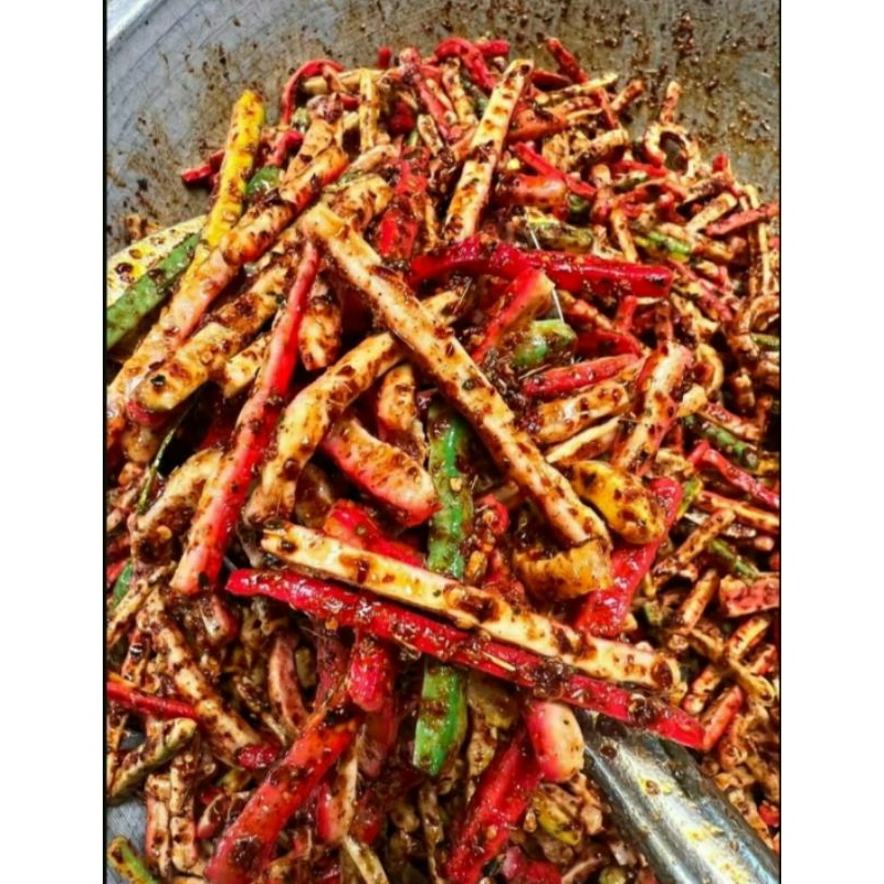 

Kurupuk Jaat/Beton Kemasan 1kg Pedas daun jeruk