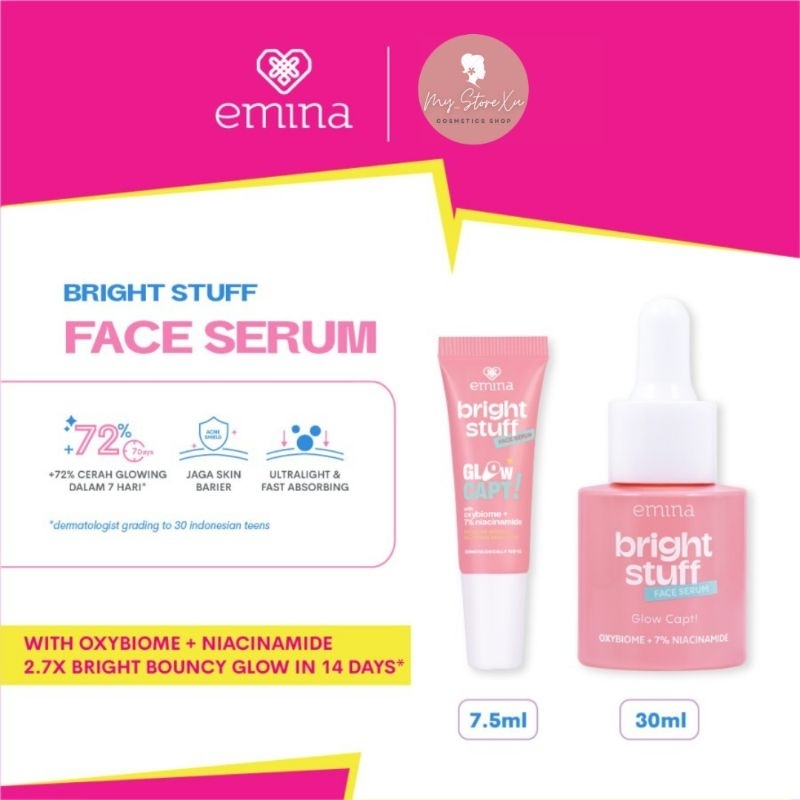 Emina Bright Stuff Face Serum - Serum Wajah Cerah Glowing