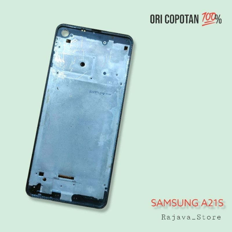 Frame body tulang tengah tatakan lcd Samsung a21s ori original cabutan copotan asli utuh presisi