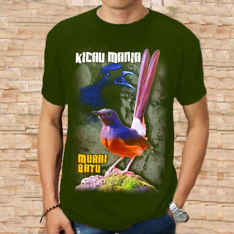 Kaos Distro Cowok Burung Murai Batu Baju Keren Terbaru Original Murah Tebal Bandung Jumbo