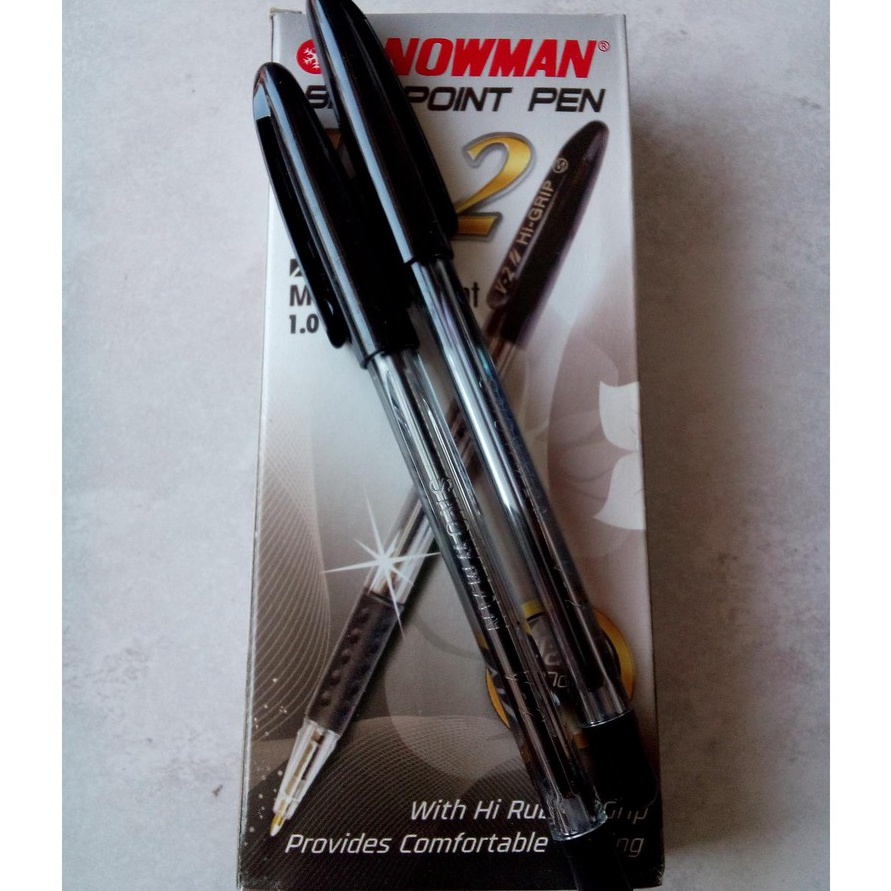 

Diskon 12pcs PEN PULPEN BALLPOINT SNOWMAN V2