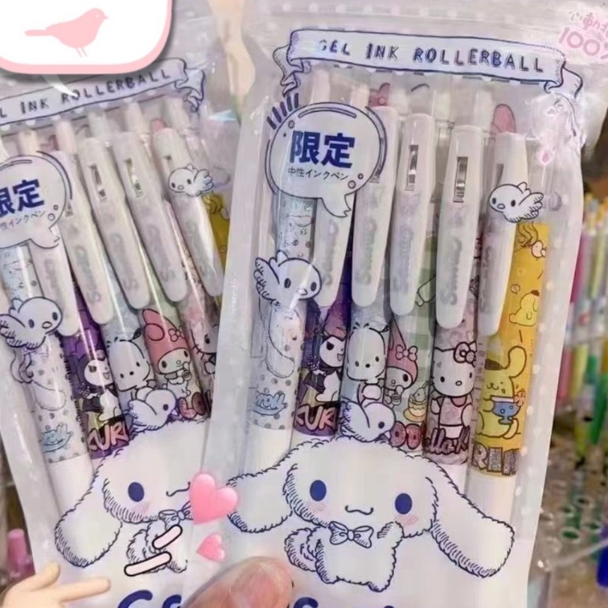 

KP8 CINAMOROL Pulpen Sanrio Isi 6pcs Motif Anak Pen Gel Pen Lucu 5mm