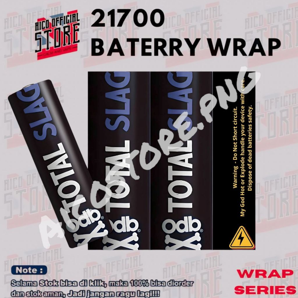 Kelaashop Pelindung Baterai - Skin Wrap Pelindung Baterai 21700 Odb Full Motif Premium - Stiker Wrap