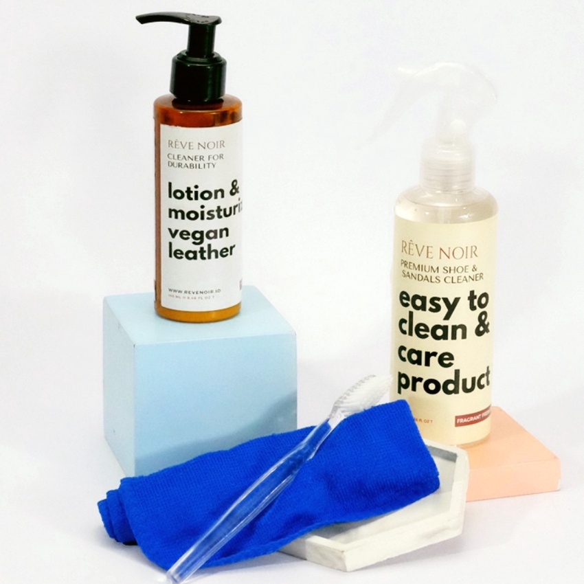 Terbaru REVE NOIR Cleaner  Lotion Mosturizer Leather  Pembersih SepatuPelembab SepatuPenghilang Jamu