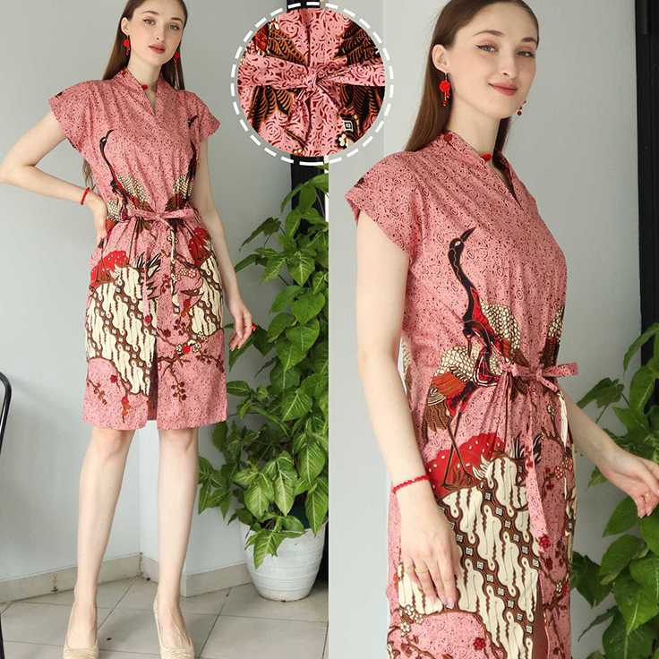 STOCK MASIH BANYAK DRESS BATIK WANITA  DRESS BATIK MODERN  KEBAYA  GIANA DRESSDRESS BATIK WANITA  DR
